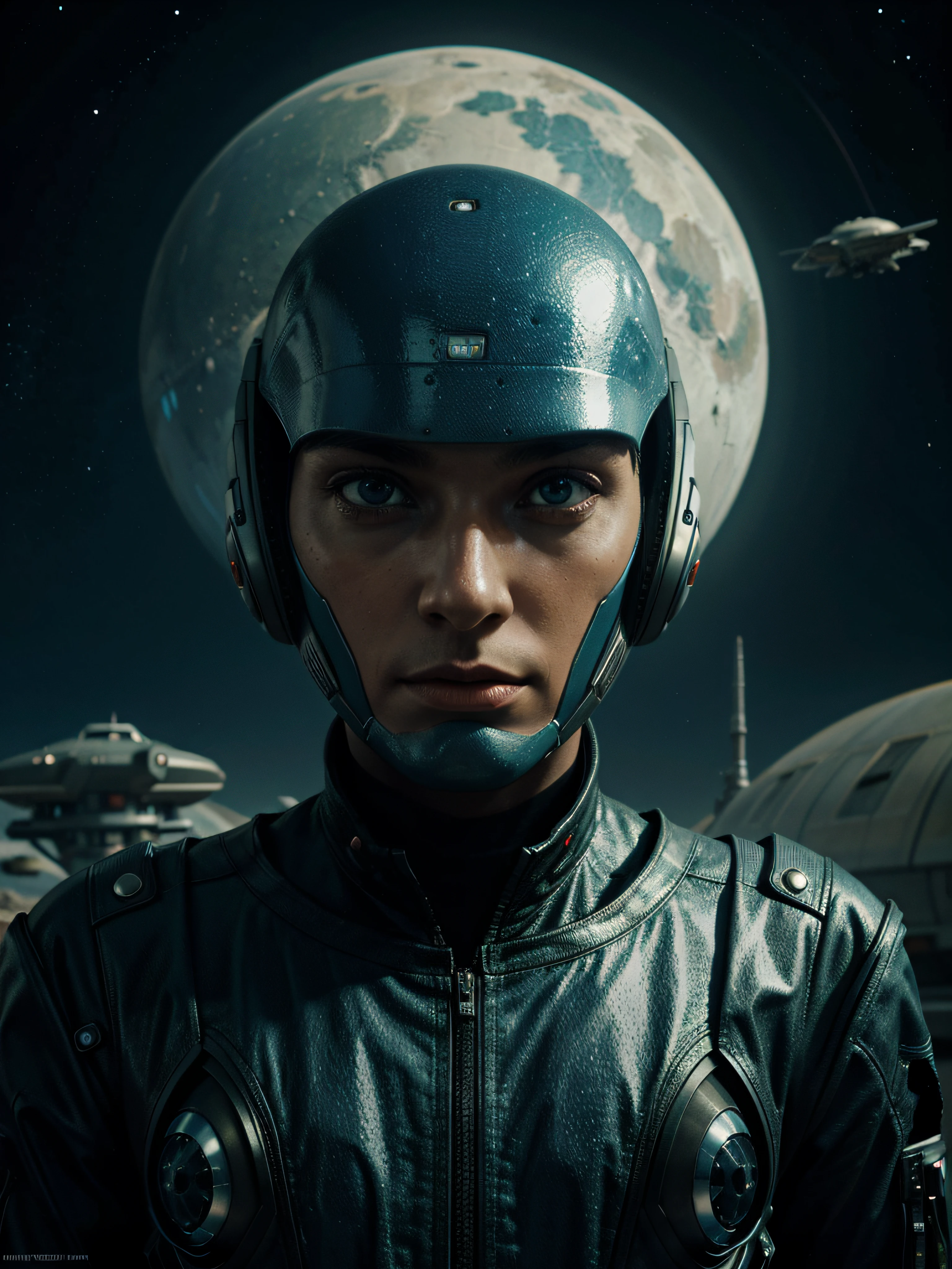 martian with a sci - fiction alien head and a spaceship in the background, sci - fi illustrations, sci-fi illustrations, detailed sci-fi art, epic full color illustration, space alien, sci - fi illustration, sci-fi illustration, on alien planet, scifi illustration, full color illustration, on a alien planet, on an alien planet, sci fi artwork art by Ray Shark