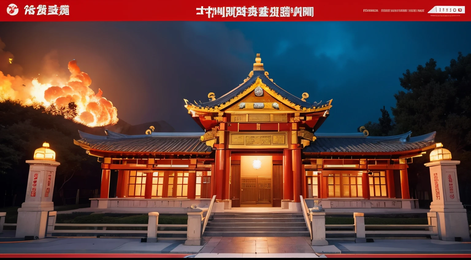 Temple fire prevention poster。Youn，Importance of temple fire safety。doi，Strengthen fire protection facilities，Everyone is responsible。tre，Electricity safety，Always alert。quad，Standardized burning of paper and incense，Civilized worship。Five，Strengthen publicity and education，Increase fire prevention awareness。Six，Develop emergency plans，Take precautions before they happen。Seven，Let&#39;s build together，Keep safe。