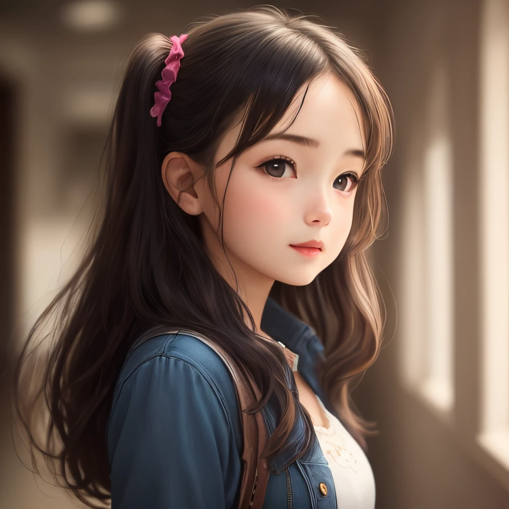 femele,Hair is fluffy and has a cute face
