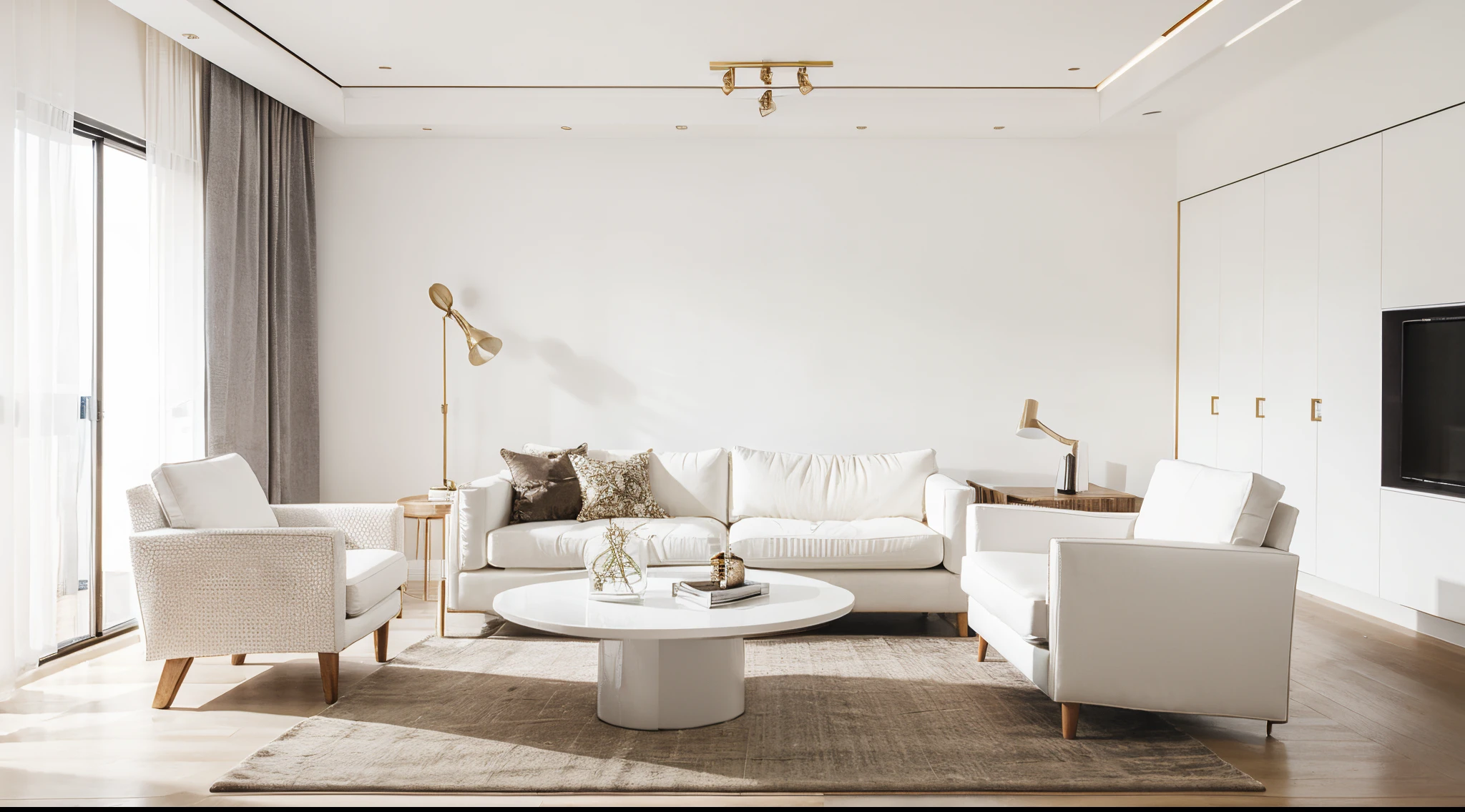 livingroom, modern, white style