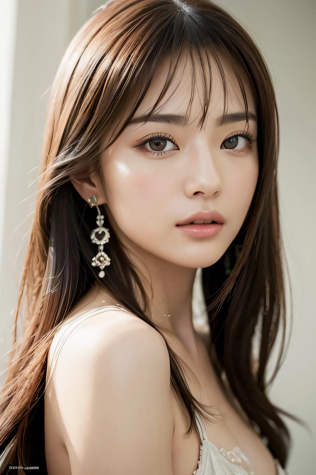 Focus on people。Create and express the best shining composition of the person in a realistic way。((masterpiece))、(((top-quality)))、((ultra-detailliert))、(A hyper-realistic)、(highly detailed CGillustration)、(extremely delicate and beautiful)、Girl a masterpiece、top-quality、Realistic skin feeling、Realistic fabric、We will introduce a realist illustration focusing on the center front of girls with realistic and ultra-detailed eyes.。This is the absolute rule, and the following sentence expresses the image quality。 The greatest painter in human history meets an unparalleled beauty、It is the greatest masterpiece in the history of the Inuiku Ichigo, which depicts the most beautiful figure of a lifetime.。 Create stunning anime artwork that is currently trending on seaStation、Introducing exquisite beauty and seductive aesthetics。