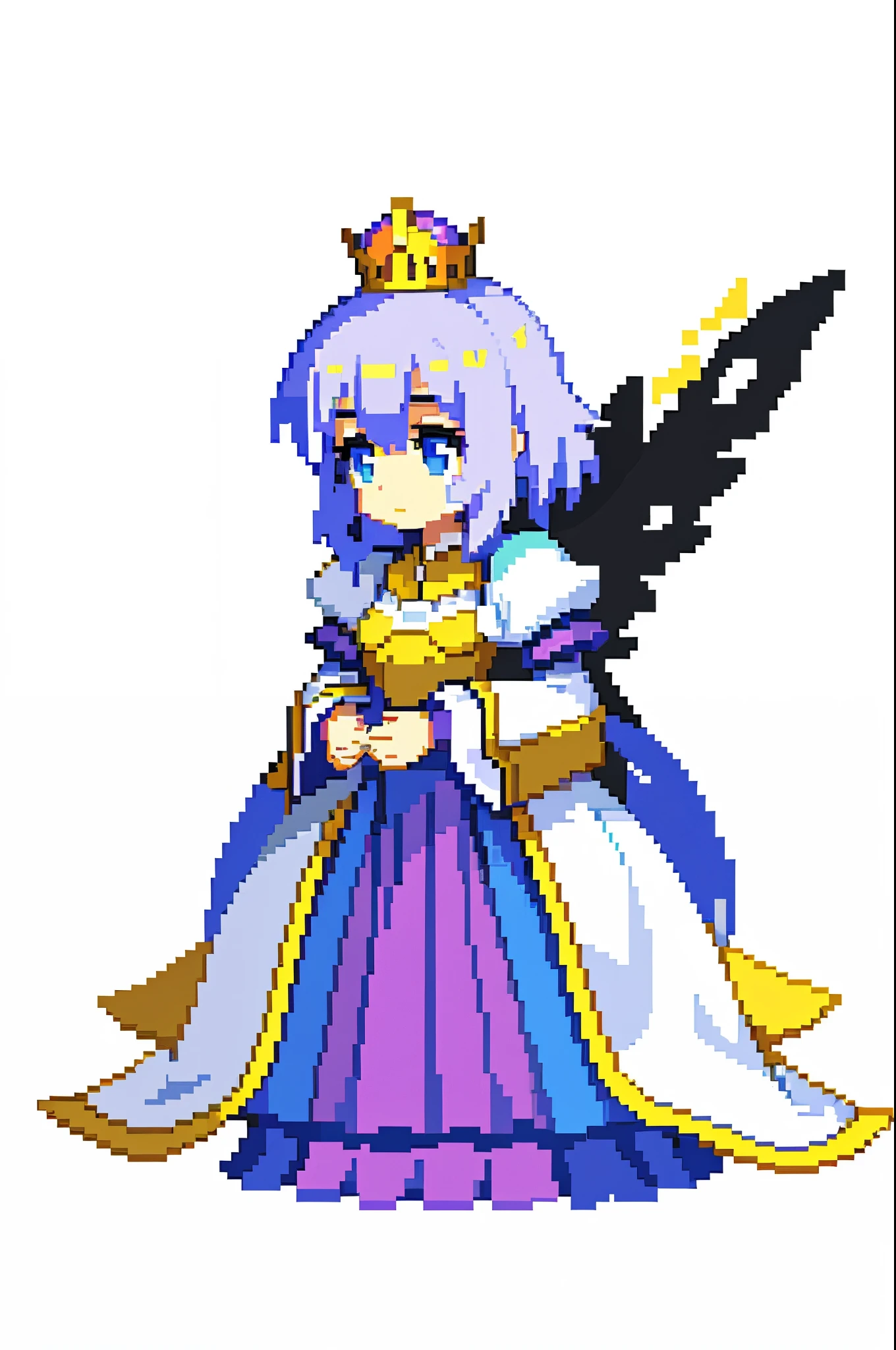masterpiece , best quality , pixel , pixel art , xiangsu , xiang su , nsfw , 1 girl , fantasy clothes , full body , white background , heroine , deformed , sexy , chibi , Highly Exposed , angel , pink clothes , pink hair , 