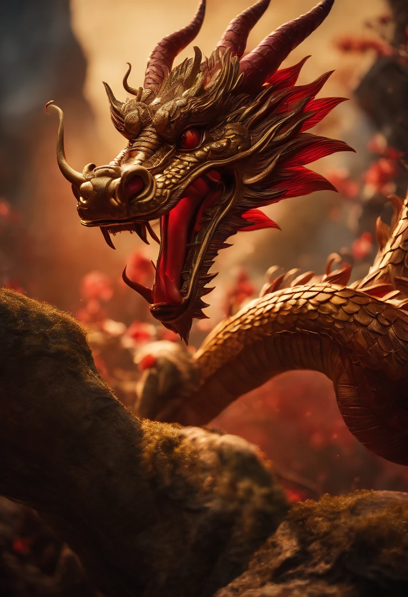 Very beautiful Chinese Year of the Dragon scene,Large depth of field perspective,Vivid effects and details,Excellent picture quality,A high resolution