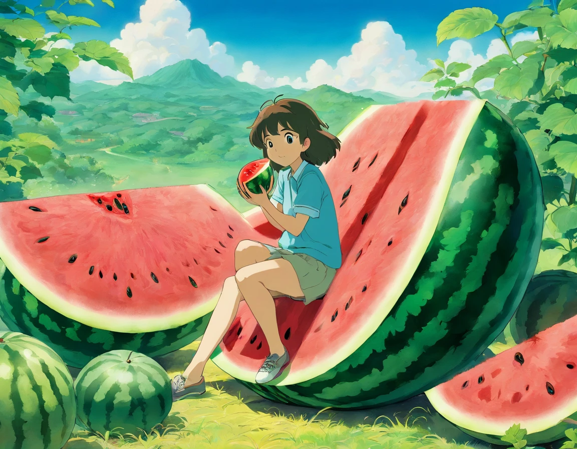 Watermelon, no people