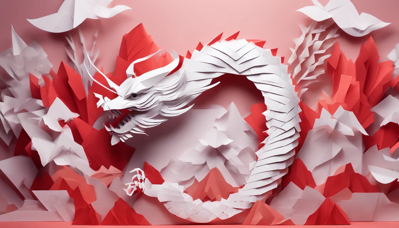 Very beautiful Chinese Year of the Dragon scene，Large depth of field perspective，NOhumans，Vivid effects and details，Excellent picture quality，A high resolution