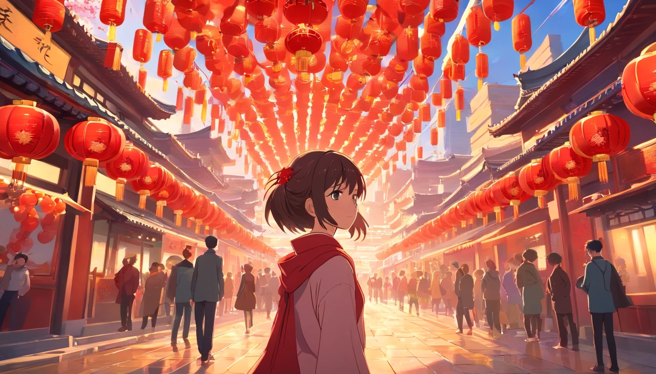 Very beautiful Chinese New Year scene,Large depth of field perspective,NOhumans,Vivid effects and details,Excellent picture quality,A high resolution