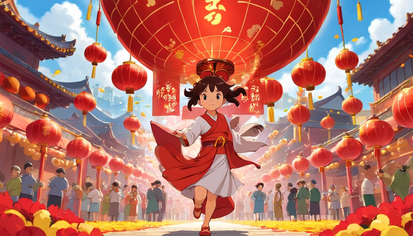 Very beautiful Chinese New Year scene,Large depth of field perspective,NOhumans,Vivid effects and details,Excellent picture quality,A high resolution