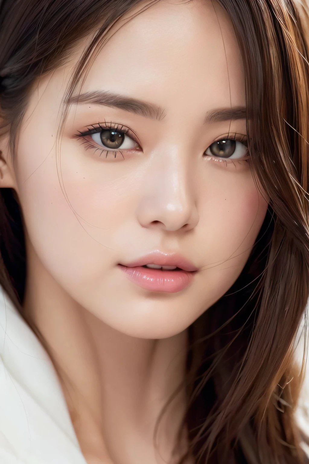 Focus on people。Create and express the best shining composition of the person in a realistic way。((masterpiece))、(((top-quality)))、((ultra-detailliert))、(A hyper-realistic)、(highly detailed CGillustration)、(extremely delicate and beautiful)、Girl a masterpiece、top-quality、Realistic skin feeling、Realistic fabric、We will introduce a realist illustration focusing on the center front of girls with realistic and ultra-detailed eyes.。This is the absolute rule, and the following sentence expresses the image quality。 The greatest painter in human history meets an unparalleled beauty、It is the greatest masterpiece in the history of the Inuiku Ichigo, which depicts the most beautiful figure of a lifetime.。 Create stunning anime artwork that is currently trending on seaStation、Introducing exquisite beauty and seductive aesthetics。Hair is tied up