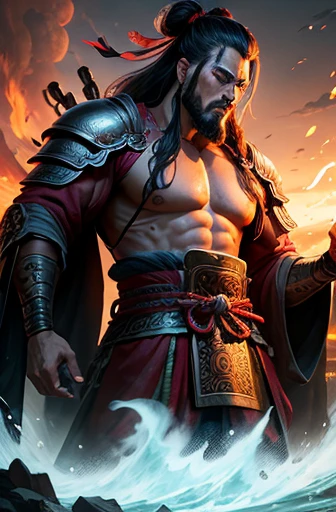 Man with a sword and a beard