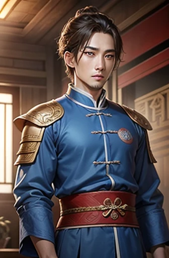 Young man of the Romance of the Three Kingdoms　blue clothing