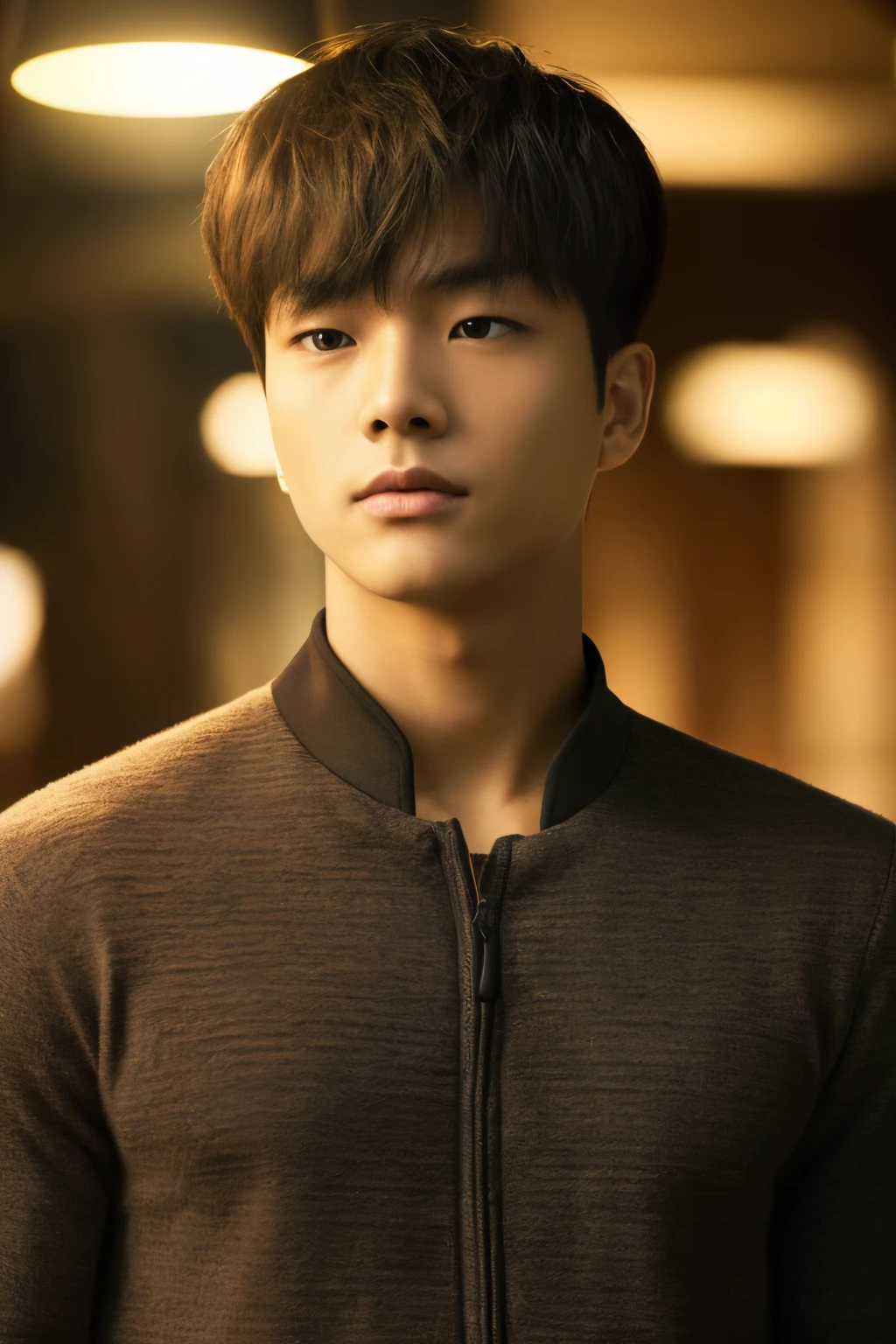 1boy, male focus, 1boy, asian,,bangs,undercut, black eyes,looking_at_viewer, realistic, solo,good lighting quality,(masterpiece, ultra quality, high resolution, 8k, intricate: 1.2), (detailed face:1.2), handsome, , detailed skin, 1boy, ((realistic)),good lighting quality, intricate detail, depth of field, cinematic lighting, backlighting, (masterpiece), (high details), 8k,((walking:1.3)),((good light quality:1.5))