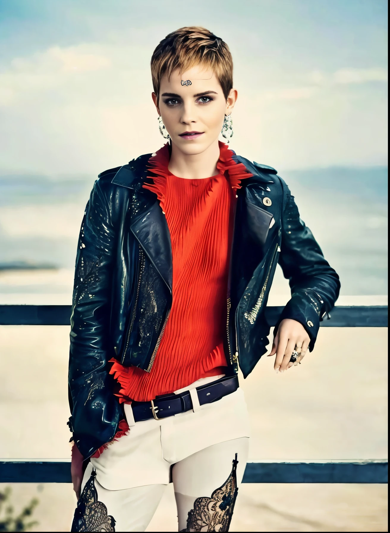 [ Photo of Emma Watson ] (seductive  celebrity, stunning, gorgeous actress, sexy, beautiful) (hyper detailed )