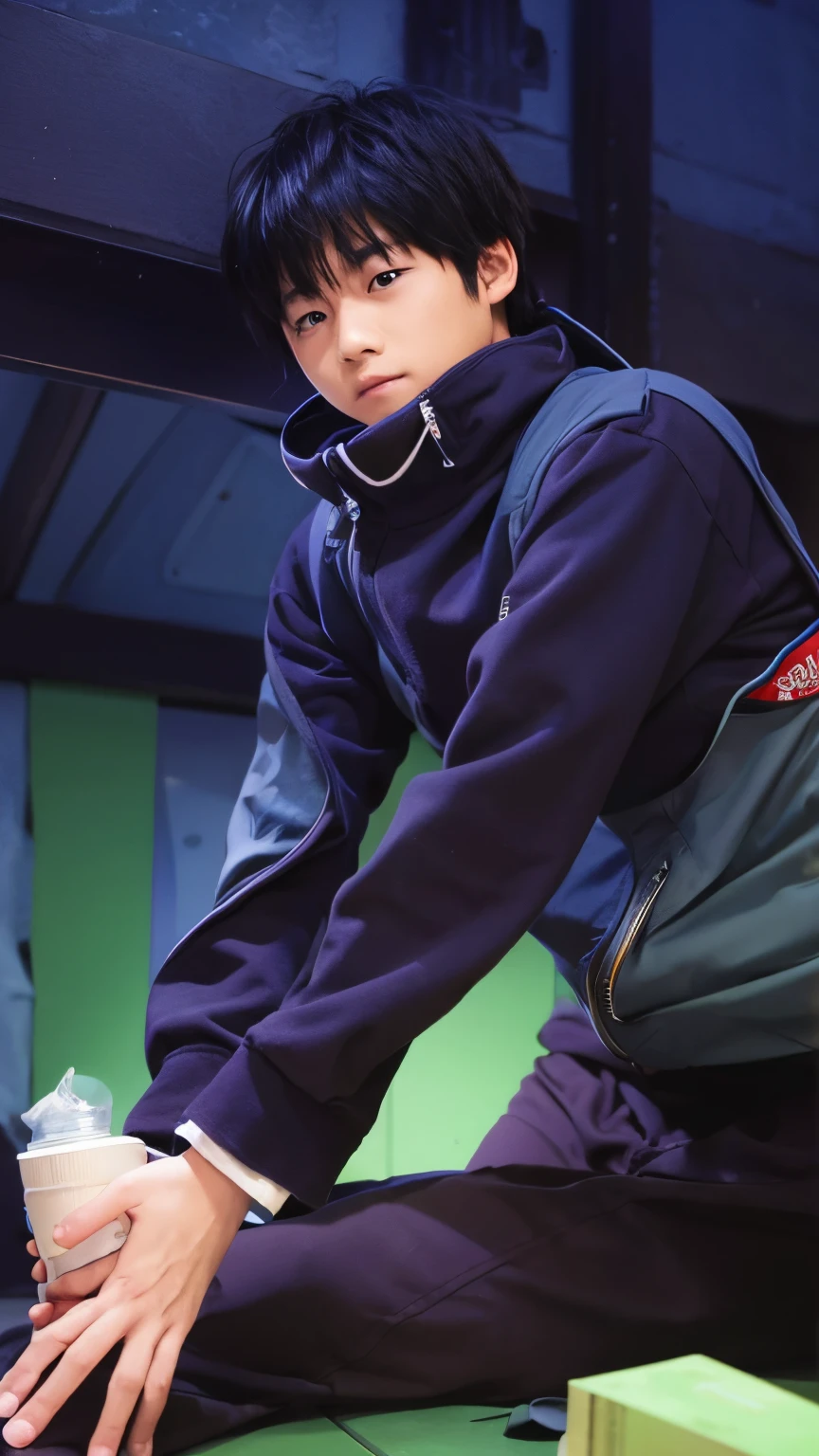 1boy, Megumi fushiguro, realistic, ultra detail, 70mm lens