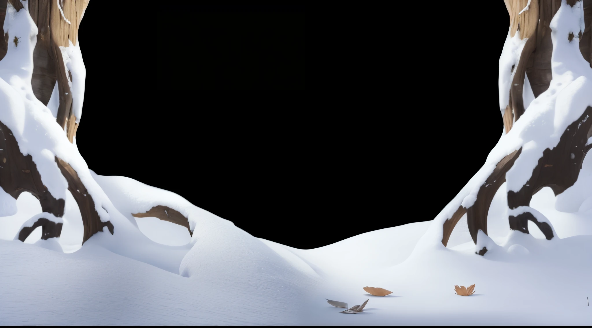 in the snow,There are cedars,Tree roots,tmasterpiece,be full of details,8K