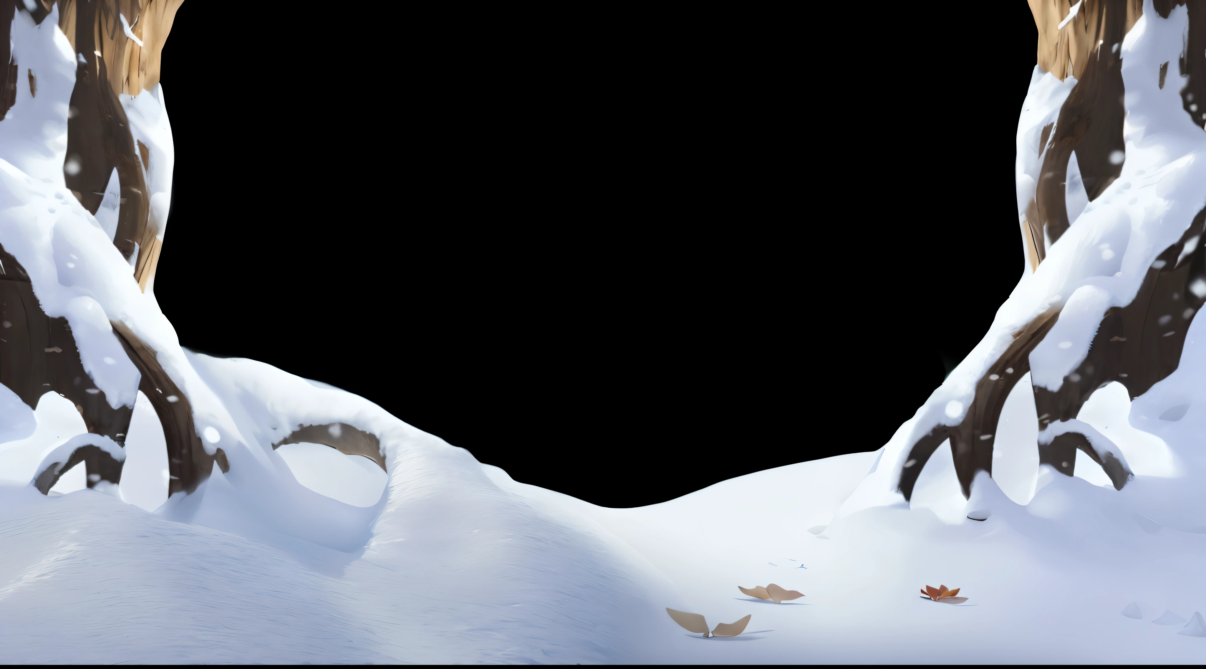 in the snow,There are cedars,Tree roots,tmasterpiece,be full of details,8K