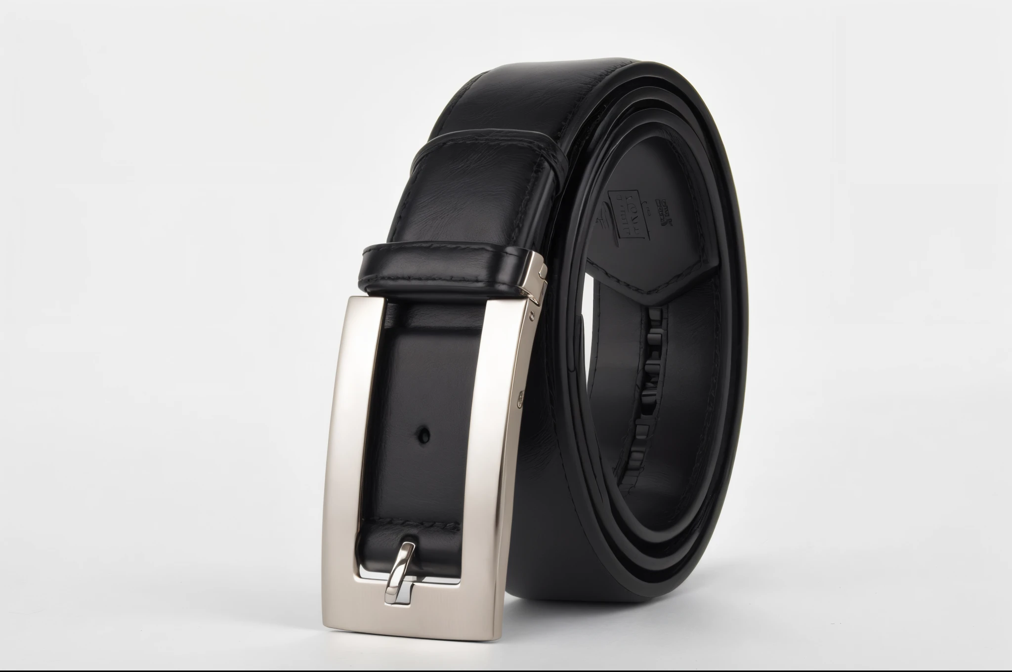 Close-up of black belt with silver buckle, adonis belt, -w 512, 3 3 mm, 33mm, product introduction photos, official product photos, Abstract black leather, 4 0 mm, 40mm, 40mm, detailed wide shot, 84mm), 7 0 mm, 70mm, 70mm， Low-key luxury business，Film light and shadow，