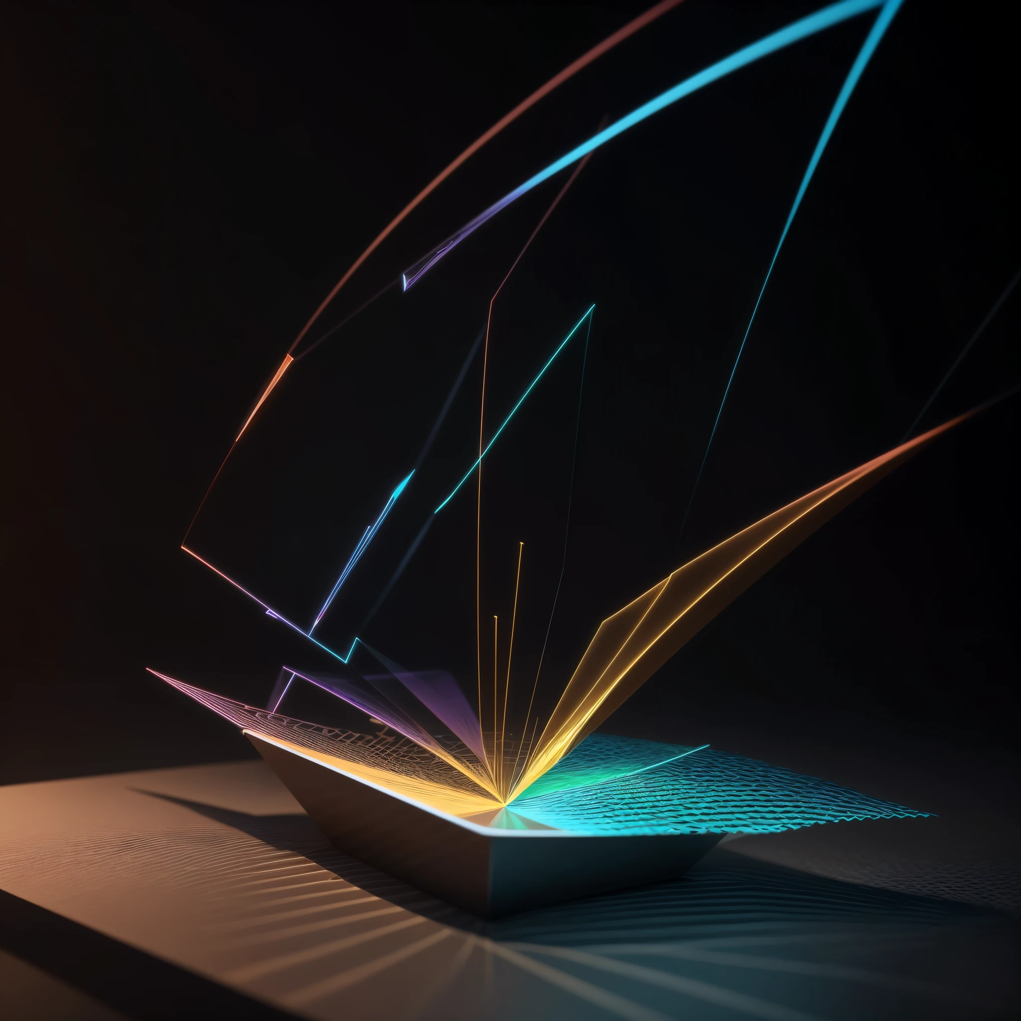 Engaging 3D visualization featuring stunning graphs、glinting