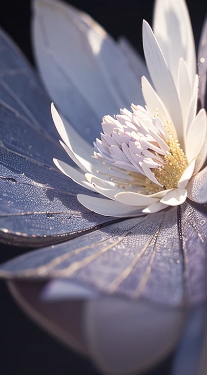 Masterpiece, high resolution, extremely detailed, 1flower, blueish white flower, small, delicate, ((ghostly)), (pale), ominous, feild of ash, ashen ground, one flower rising, thin flower, otherworldly flower