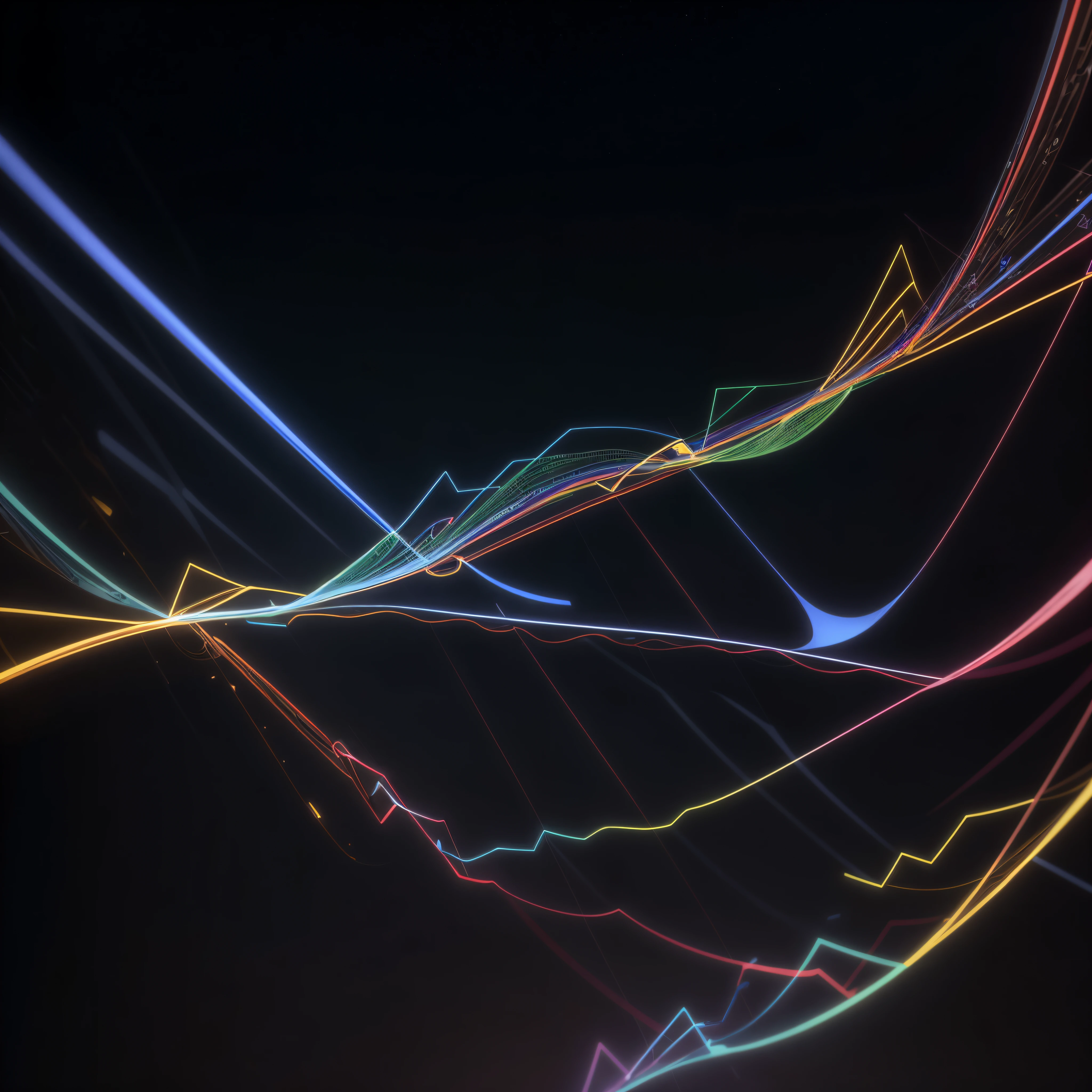 Engaging 3D visualization featuring stunning graphs、glinting