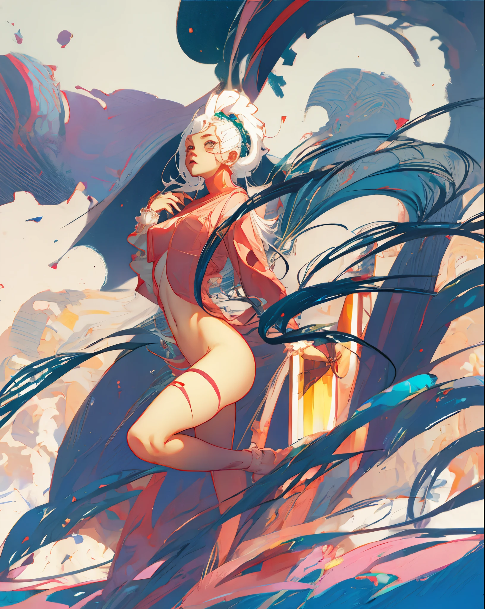 Naked anime girl