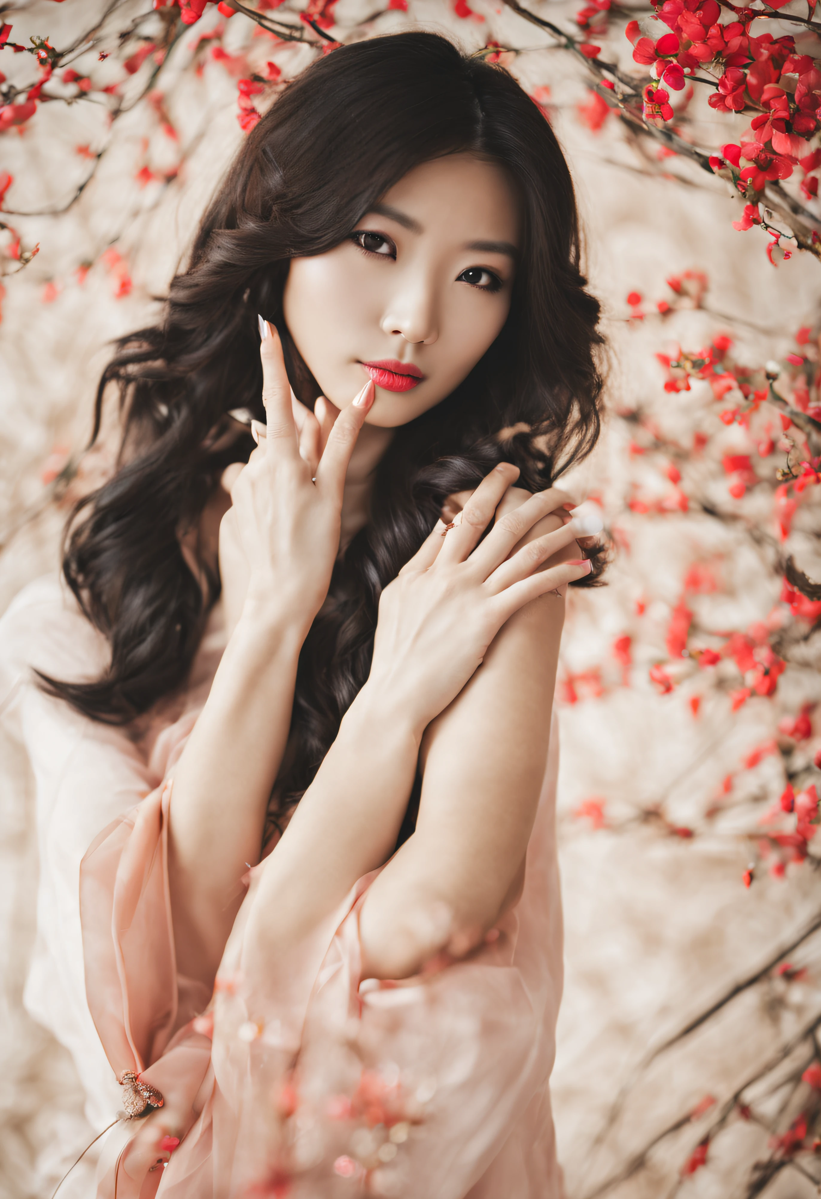 hand of a seductive chinese woman