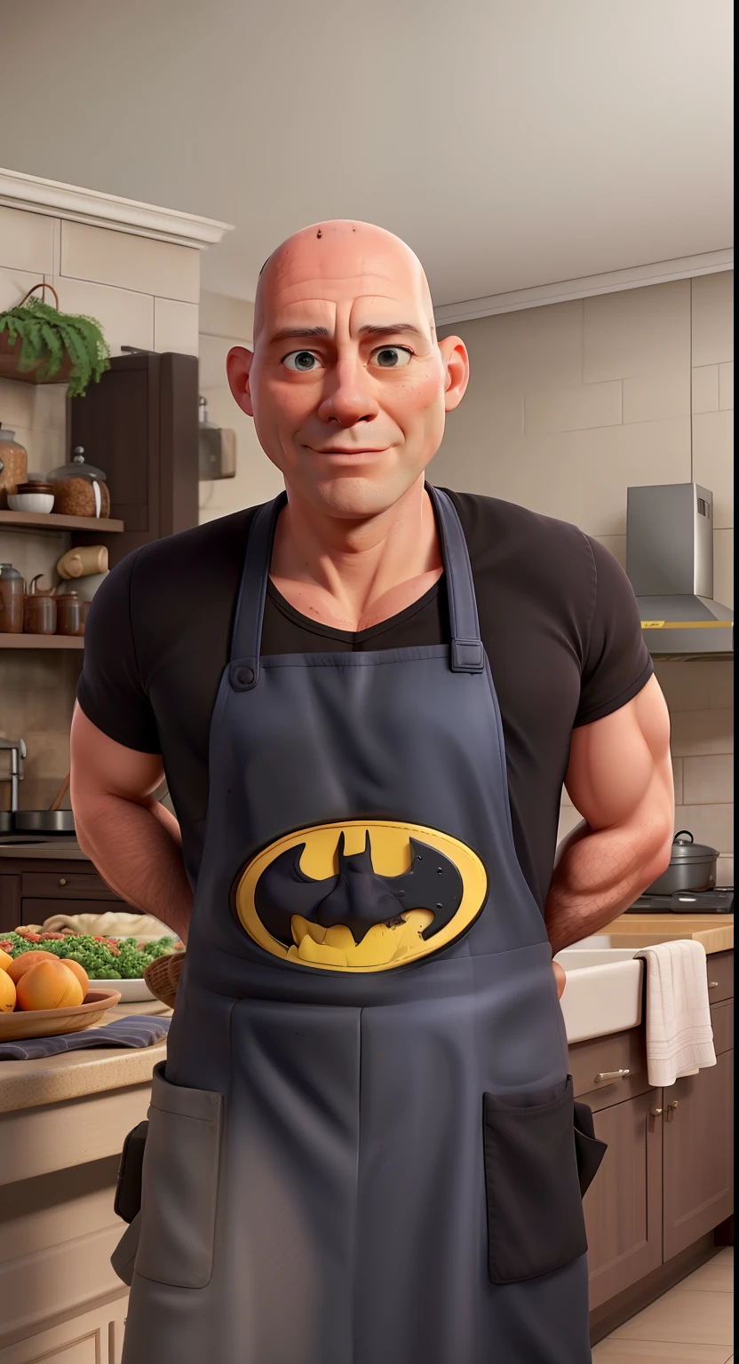 change the face and make him a very atractive man, bruce willis style