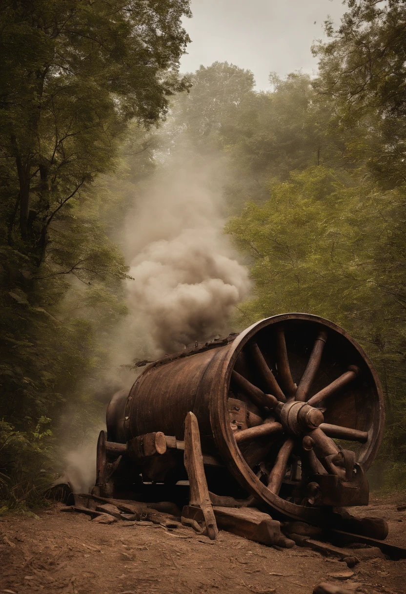 fire a cannon、Sail ships、force、karo、Best Quality、masuter piece