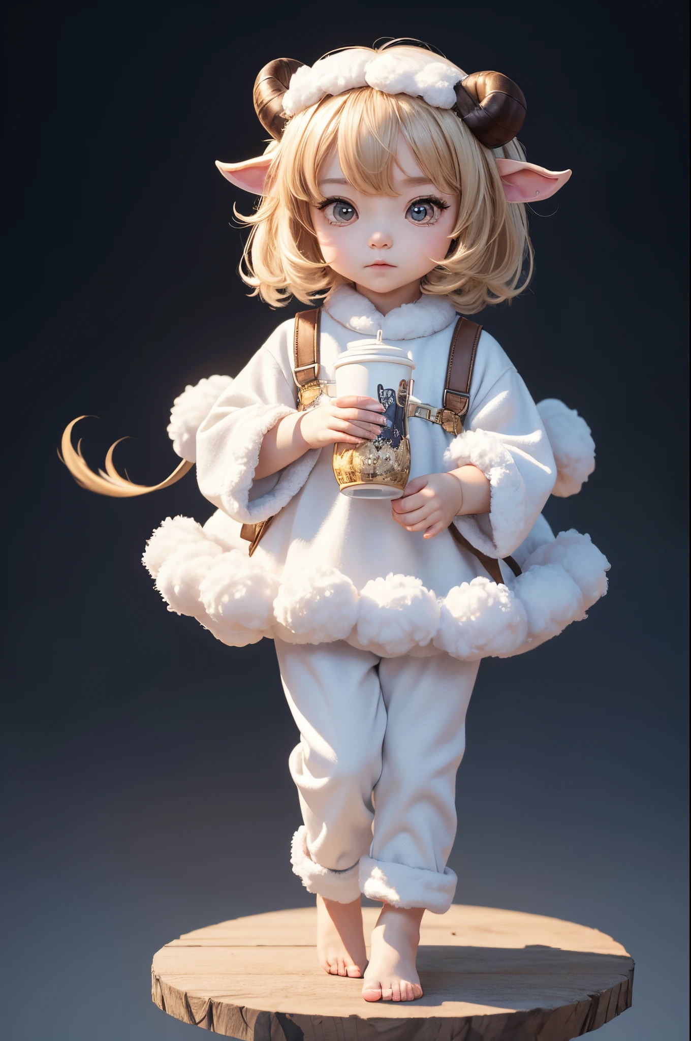 8K,Male,Cute little surreal sheep with sharp golden eyes、Chibi、male child,Adorable and fluffy、Logo Design、comic strip、cinematic lighting effect、A charming、3D Vector Art、cute and wear pants、Fantasyart、bokeh dof、handdraw、digitial painting、Soft lighting、Isometric style、4K resolution、photo realistic render、Highly detailed clean、Vector image、A photorealistic masterpiece、professional photograpy、Simple space background、Flat white background、 isometry、vivid vector,Stand on both feet,