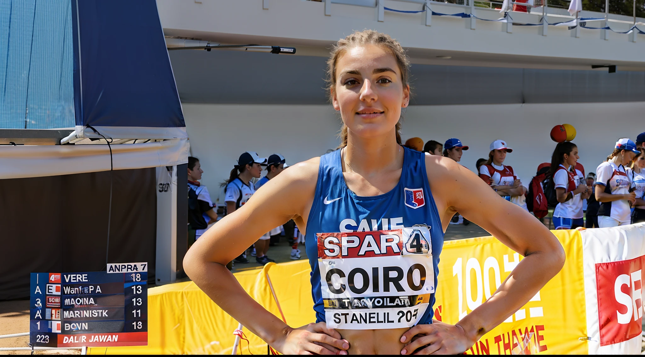 athlete at the starting line