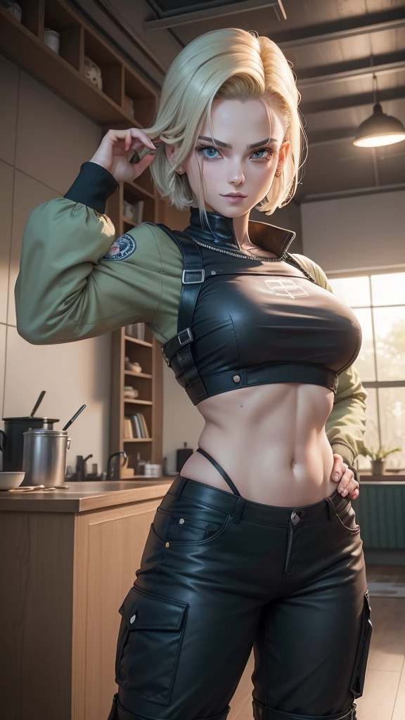 gwen tennyson,tracer,jean gunnhildr, rebecca chambers,atelier ryza,nier automata,close up,mecha pilot,city ruins,tattoos,silver and yellow plugsuit,white short sleeve lycra top,white cargo pants,uncovered belly,short hair,cute makeup,green eyes,dimensional silver hair,shy smile, freckles,beautiful girl,large breasts,4k hd,ultra detailed,realistic,fantasy art,military uniform,aviator uniform, moonlight,pilot garb,steel armor,ear piercings,hair pin,short sleeve pilot jacket,