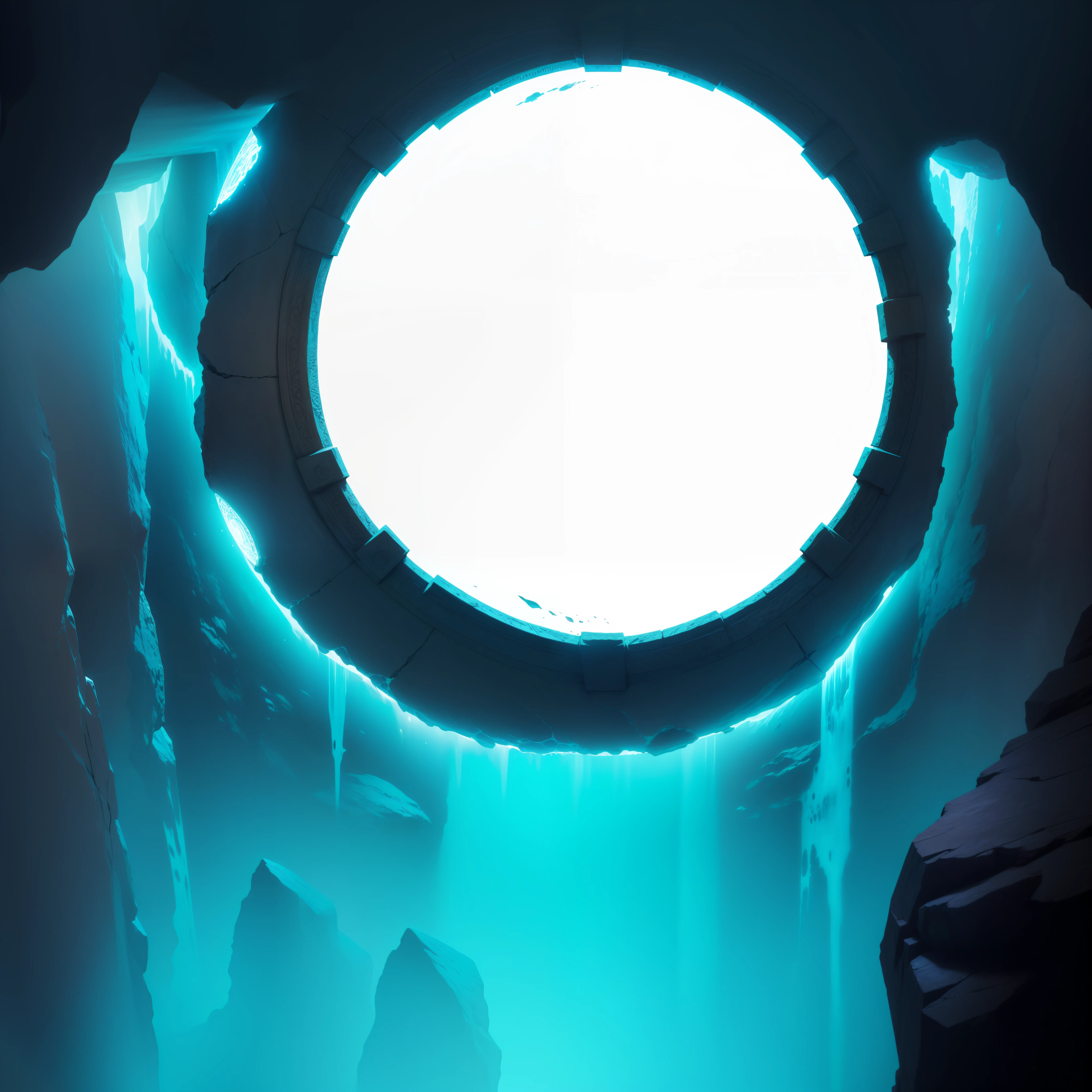 a vibrant one, 4K Abstract Portal, Intricate details and a surreal feel，HD stone
