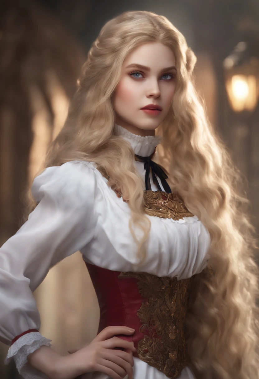 (best quality,4k,highres,masterpiece:1.2),ultra-detailed,realistic:1.37,Ginga Alice,nur,1 girl, (lora:Ginga Alice:0.8),standing, long hair, upper body, blond hair, detailed eyes, detailed lips