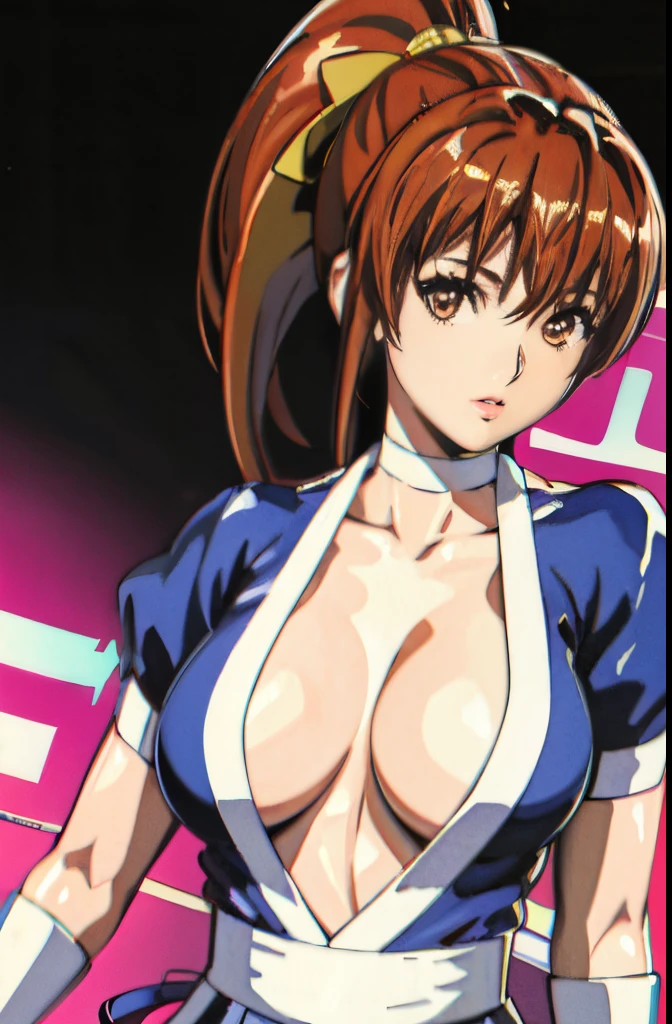 ((kasumi doa)), masterpiece, best quality, highres, 1girl, kasumi, blue japanese clothes, dynamic pose, [retro anime art style:1.5], old anime, 1980s \(style\), 1990s \(style\), watercolor \(medium\), 1girl, breasts, (hyperdetailed:1.5), [detailed], ((best quality)), ((masterpiece)), (soft light, sharp:0.3), {illustration}, (illustration, uhd, unreal engine, sharp focus,), op quality, best quality, official art, ultra detailed texture, ultra detailed hands, {manga cover style}, cute face, (manga cover:0.3), (full body:0.5), (concept art:0.8), (dynamic pose)