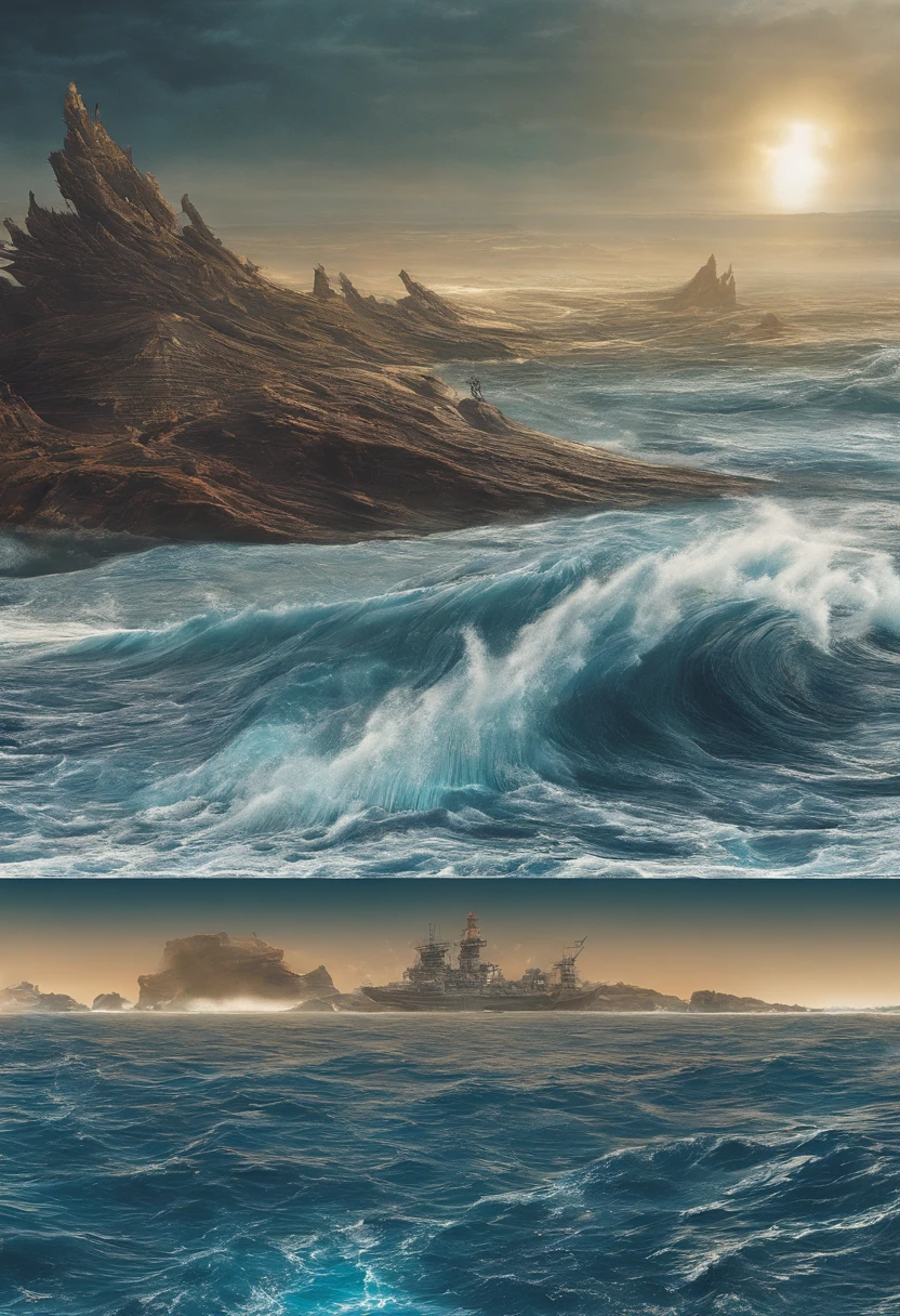 The Exodus of Moses、600,000 people々There are huge walls of water on both sides.........、.、separate water、divide water into left and right、A great crowd divides the sea in two、Dividing the ocean、the sea rises、The sea rises from side to side、divide the sea in half、push away the ocean and divide it in half、Use magic to push the ocean away、cut in half.、Use magic to push the ocean away、cut in half.、The sea rises from side to side