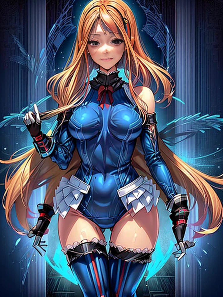 (1girl in:1.2, ( (digital) ( (Detailed passages inside the base:1.4), medium breasts, (fril swimsuit, thighs thighs thighs thighs, Detached sleeves)) , Best Quality, marierose,、Hypnorola
Eyes in the sky、1girl in,Emotionless facial expressions,Walking、grinning evily