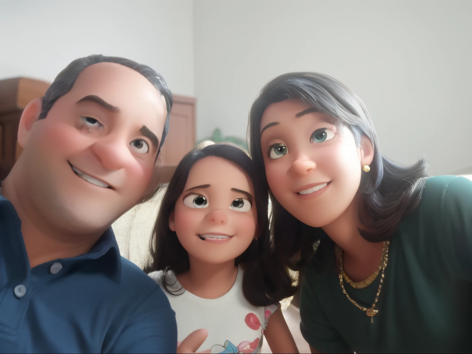 familia estilo pixar, alta qualidade, melhor qualidade