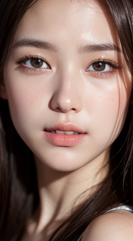 ((best quality)), ((masterpiece)), (detailed), perfect face,((Asian)),(beautiful),looking strait, head to shoulders, body strait, close up