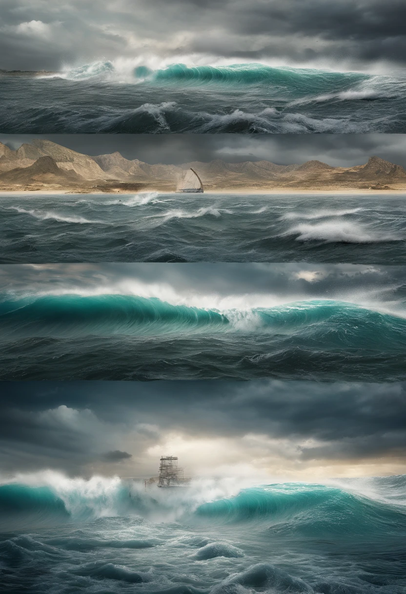 The Exodus of Moses、600,000 people々There are huge walls of water on both sides............、.、separate the water、divide water into left and right、A great crowd divides the sea in two、Dividing the ocean、the sea rises、The sea rises from side to side、divide the sea in half、push away the ocean and divide it in half、Use magic to push the ocean away、Cut in half.、Use magic to push the ocean away、Cut in half.、The sea rises from side to side