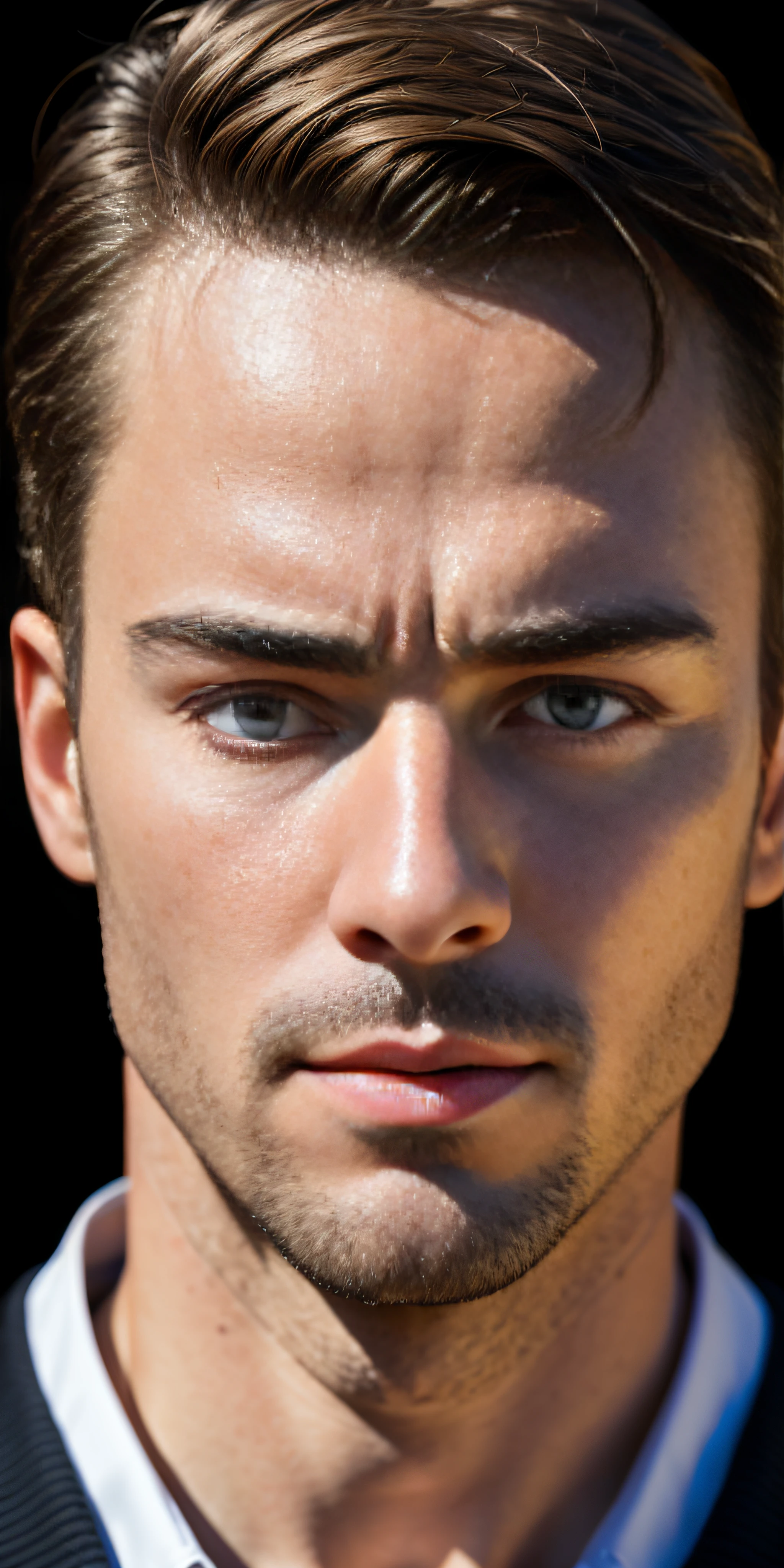 Handsome European guy, in the mountains, photo-realistic, photo, tmasterpiece, realisti, 真实感, photo realism, High contrast, photorealistic digital art. Тренды Artstation 8k HD. Realistic detail in high resolution., Detailed, skin texture, hyper-detalied, realistic skin texture, beste-Qualit, extra high resolution, (photo-realistic: 1.4),, hight resolution, Detailed, RAW photo, abrupt repetition, Nikon D850 Camera Roll. 4 Kodak Portra 400 F1 lens..6 Rich colors, hyper realistic texture, dramatic lighting, UnrealEngine trend in Artstation Cinestill 800,