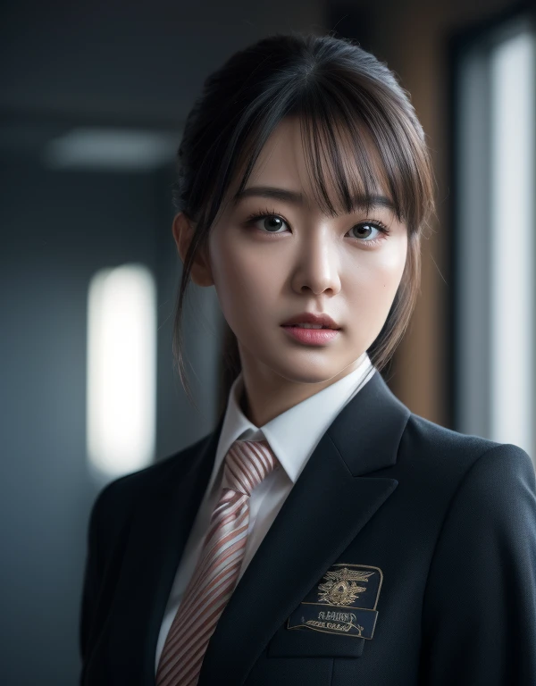 Ultra Detail, High resolution, ultra-detailliert, Best Quality, amazing, of the highest quality,统一 8k 壁纸, Cinematic lighting, japanes,OL,In the office,Recruit Suit