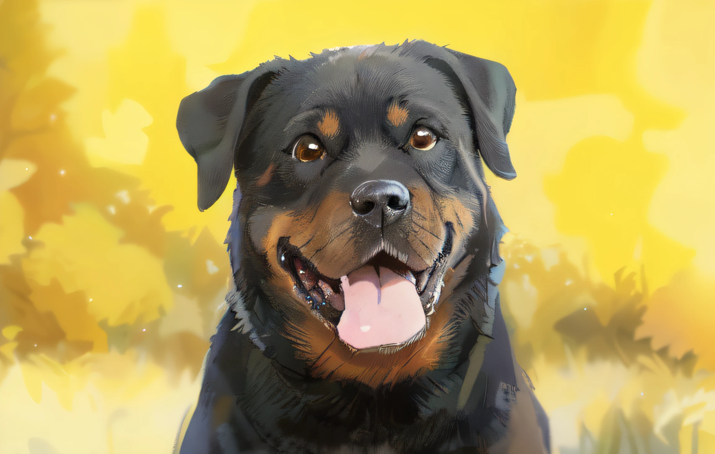 il y a un chien assis dans l'herbe avec la langue sortie, Rottweiler dinosaure hybride, Pompier Rottweiler, beau visage, Beautiful dog head, Portrait Big Dark Dog, un beau, Portrait de Zeus robuste, Rottweiler Lapin Hybride, beau visage, Grand portrait, Visage vraiment beau!!, extremely beautiful, chien adulte, Brutus