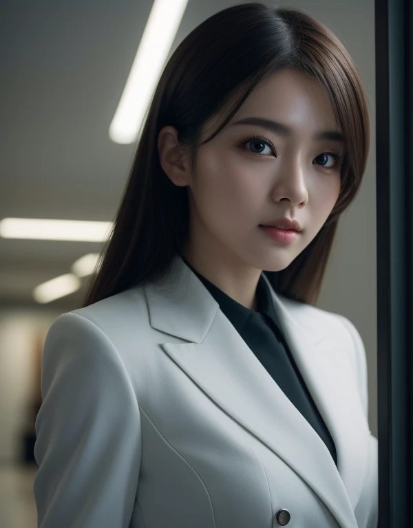 Ultra Detail, High resolution, ultra-detailliert, Best Quality, amazing, of the highest quality,统一 8k 壁纸, Cinematic lighting, japanes,OL,In the office,Recruit Suit,27yo