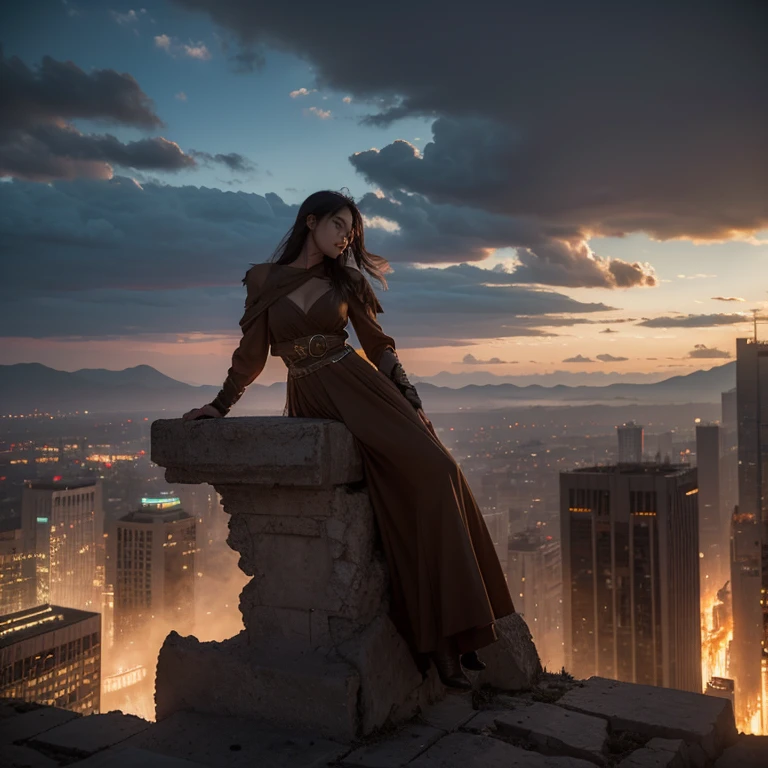 Apocalyptic ruins, Part of a huge classical sculpture, from above, sunlights, Future Style, (Realistic details: 1.2),(Background bokeh),(finedetail),(Cinematic lighting),(Clear focus),Incredible dreamscape,(It can't be: 1.2),(Panoramic view:1.2),atmospheric distance sense,strong natural,postapocalypse,close focus,real miracle,(Very small human beings contrasting with the scene)