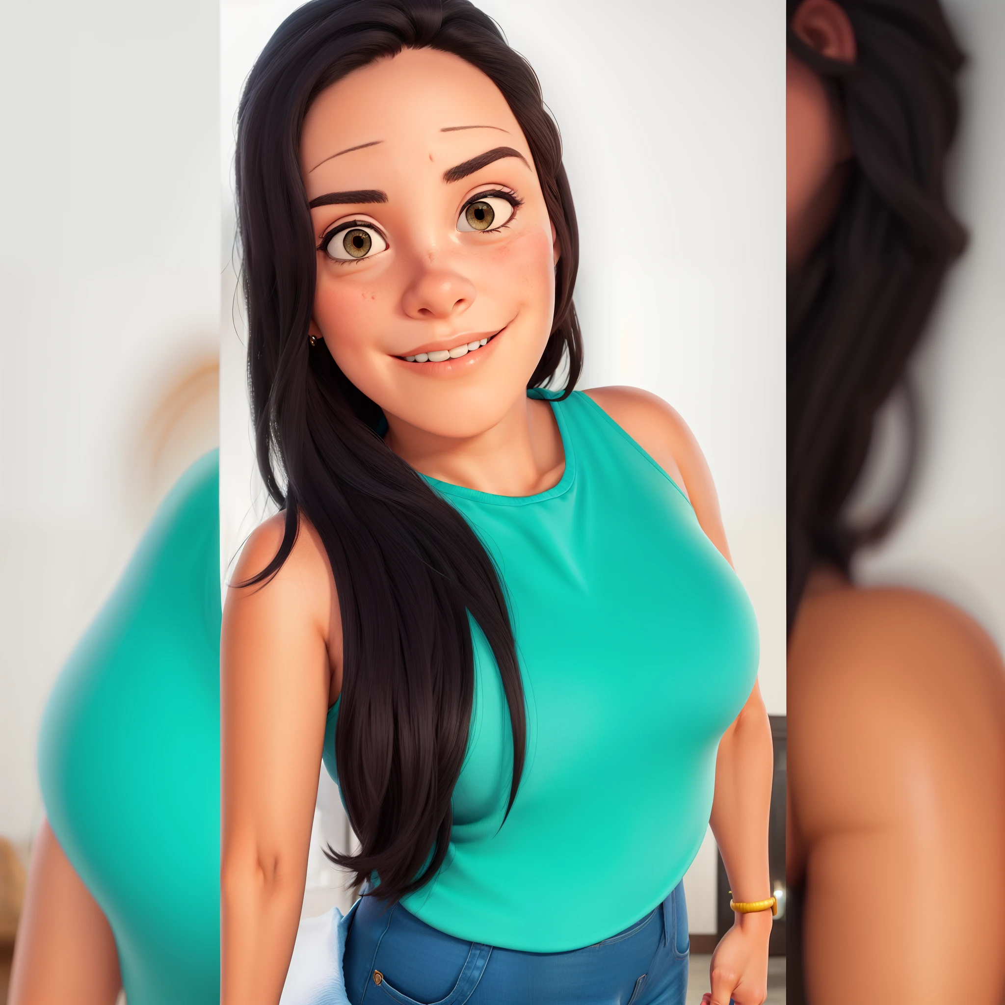 there is a woman standing outside in a black dress, 3 0 anos mulher, portrait of a mulheres de 40 anos, imagem de qualidade muito baixa, selfie de uma jovem, imagem de perfil, arte digital, mas foto, fotografia de baixa qualidade, mulheres de 40 anos, selfie, foto selfie, looks like fabiula nascimento, foto pov