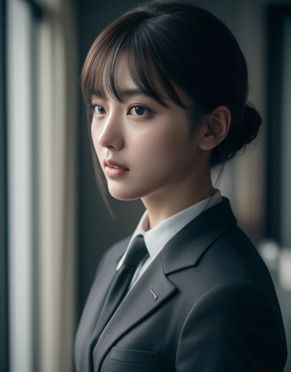 Ultra Detail, High resolution, ultra-detailliert, Best Quality, amazing, of the highest quality,统一 8k 壁纸, Cinematic lighting, japanes,OL,In the office,Recruit Suit,27yo