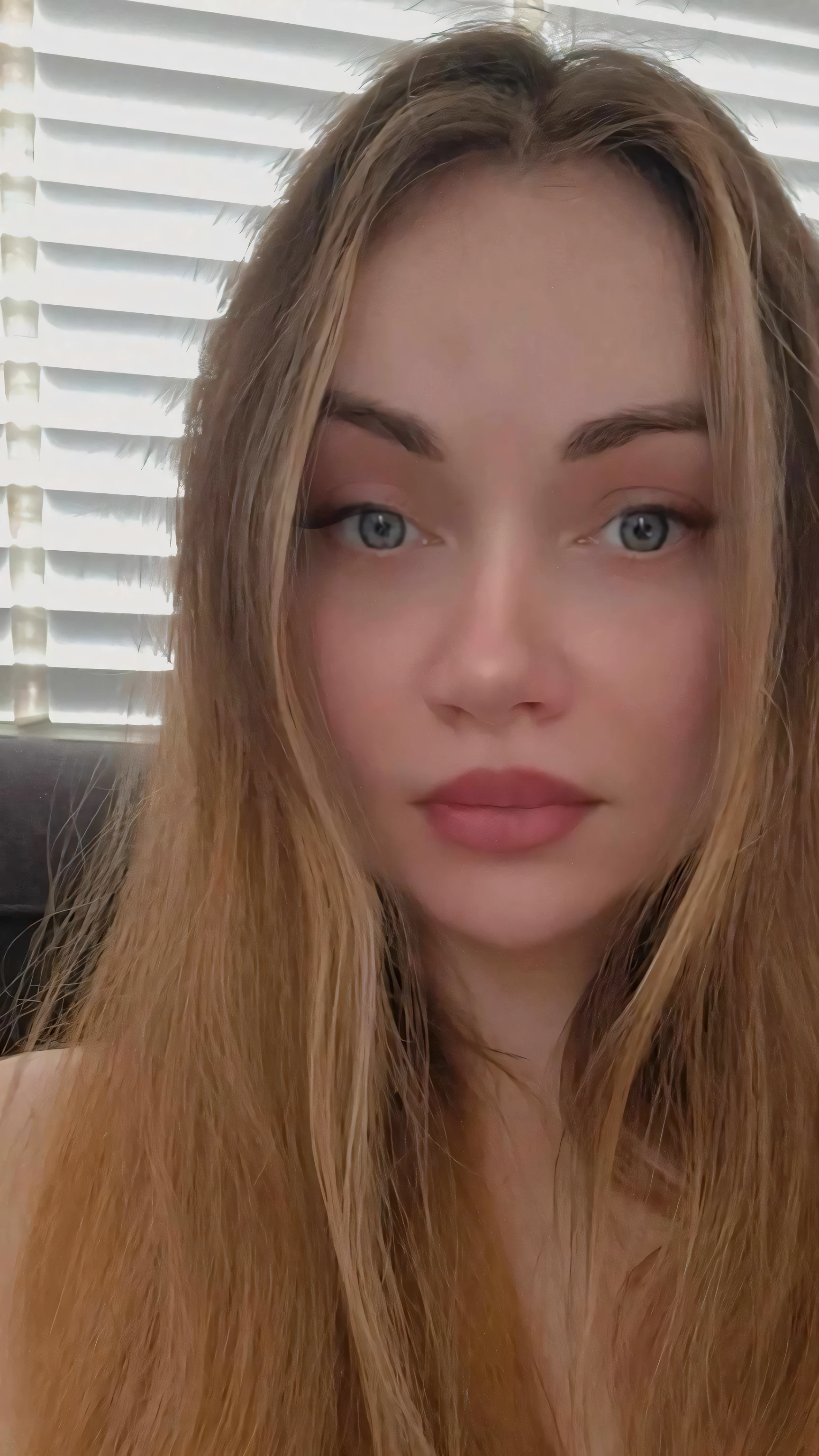arafed woman with long blonde hair and blue eyes posing for a picture, 18 years old, 1 , long blonde hair and large eyes, 2 4 year old female model, angelawhite, 21 years old, with long hair and piercing eyes, 2 2 years oldde hair and big eyes, long blonde hair and blue eyes