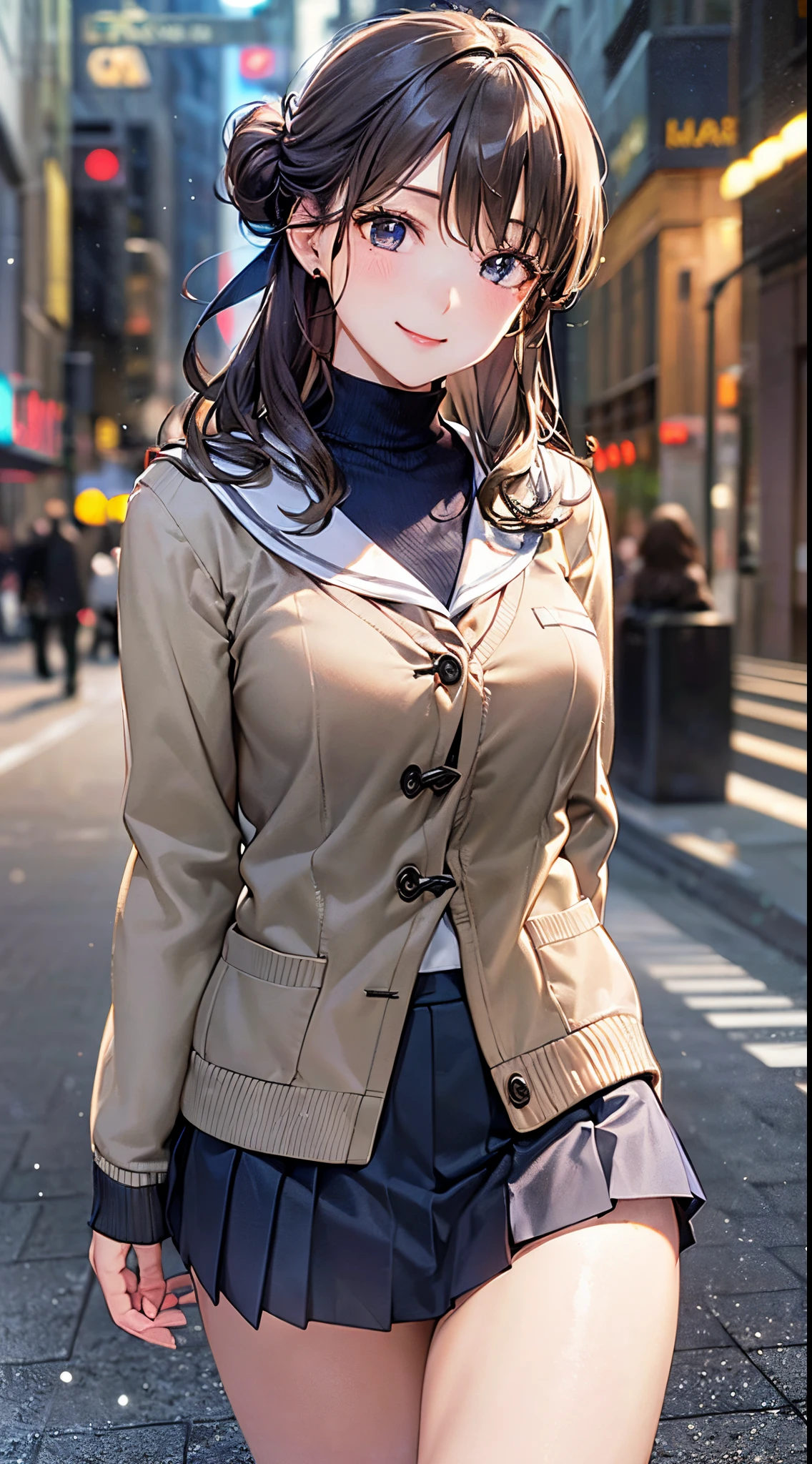 coat over naked, nude