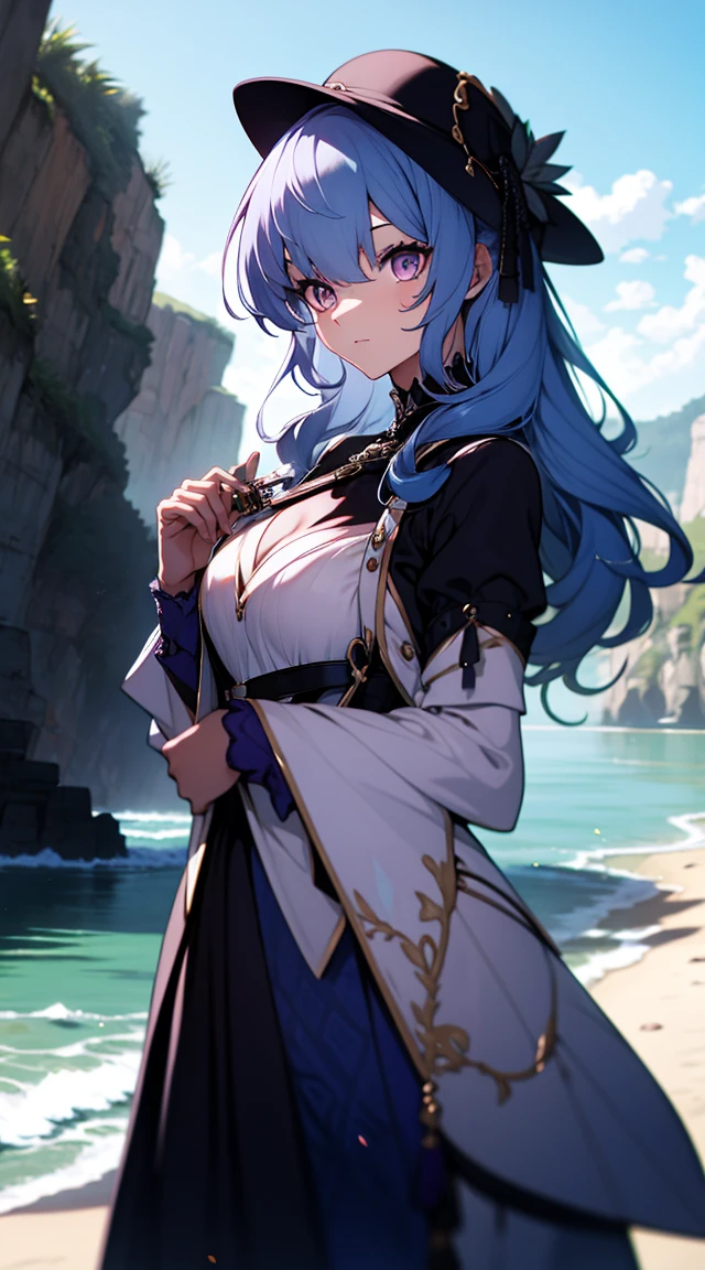 Highest quality、8K、Delicate、Fire Emblem、Blue mini skirt、I can see your underwear、Has a spear、Kathua、