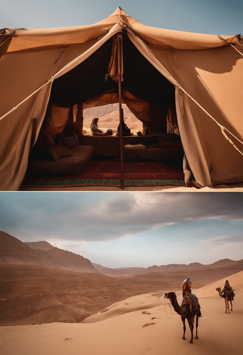 The Exodus of Moses、They set out from Rephidim、Arriving in the wilderness of Sinai、I pitched a tent in the wilderness。Israel is、Therefore、camped towards the mountain、Exodus tent、ancient tent、egyptian tent