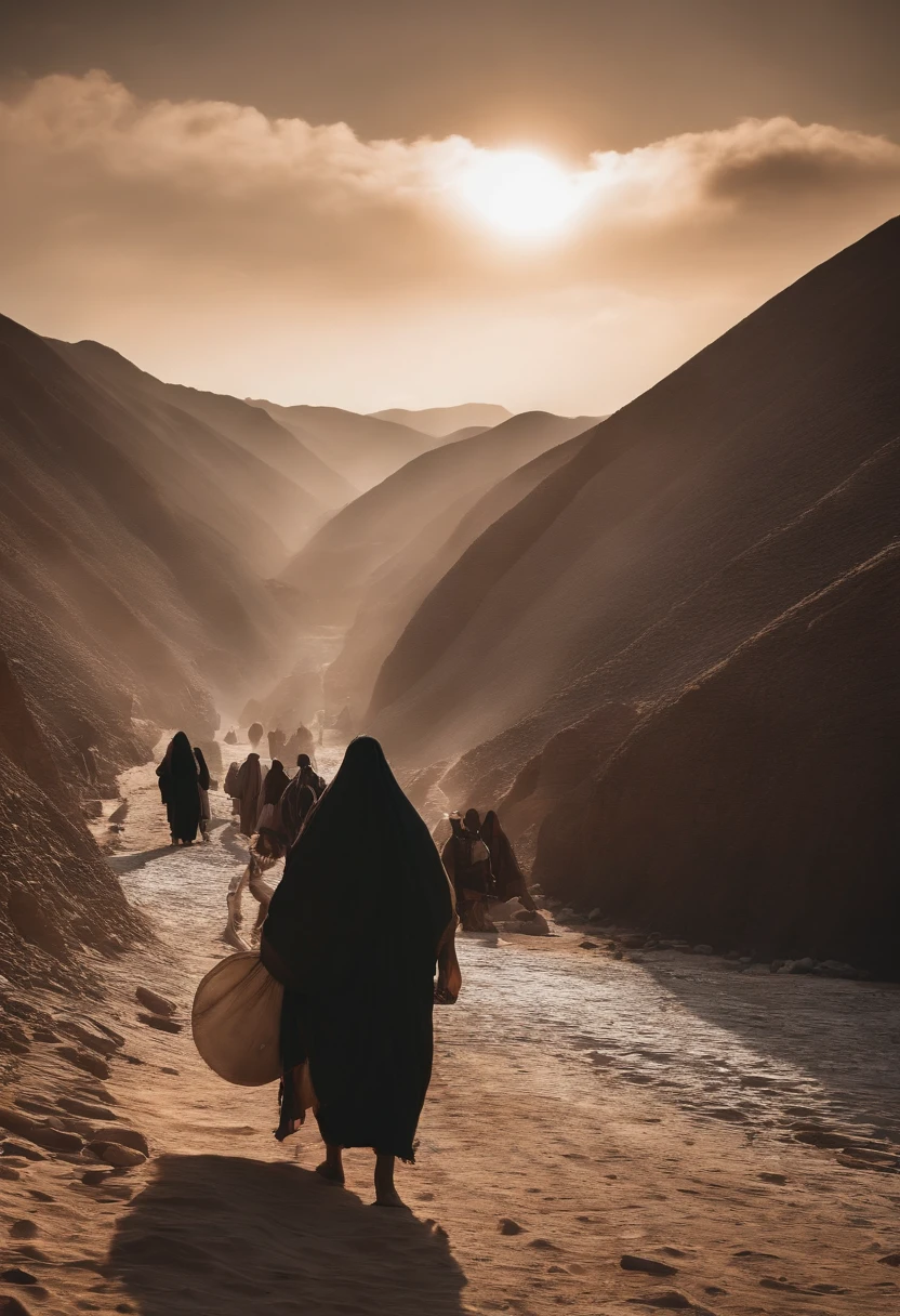 The Exodus of Moses、They set out from Rephidim、Arriving in the wilderness of Sinai、I pitched a tent in the wilderness。Israel is、Therefore、camped towards the mountain、exodus stent、ancient tent、egyptian tent、100,000 tents、Tent of 600,000 people